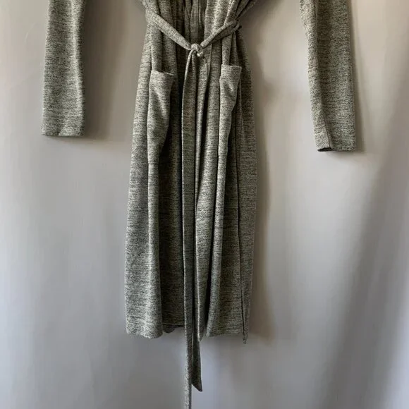 Banana Republic Women's Heather Gray Long Sleeve Robe Size XS - Picture 4 of 11